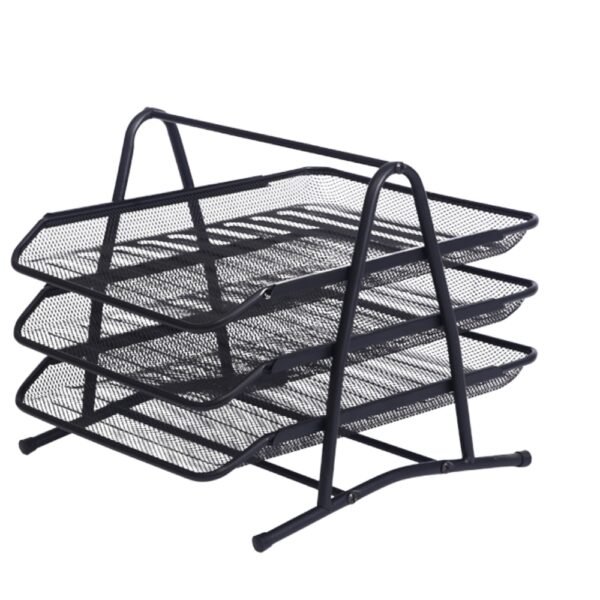 SET ORGANIZADOR PARA ESCITORIO 5 PZS METALICO MALLA OFICINA